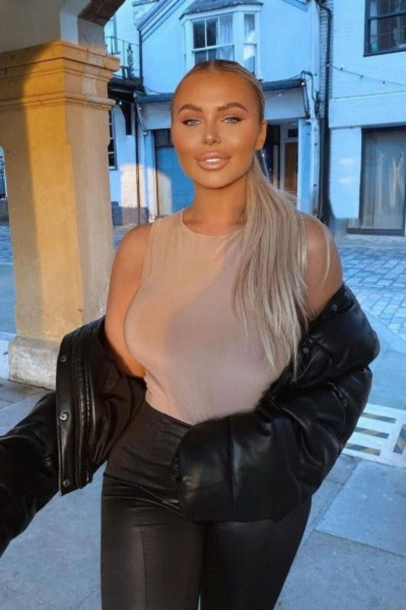 Camel Sleeveless Bodysuit - Image 5