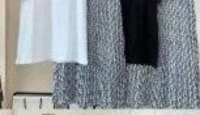 Two Pieces T-Shirts & Pleated Long Skirt - Image 2