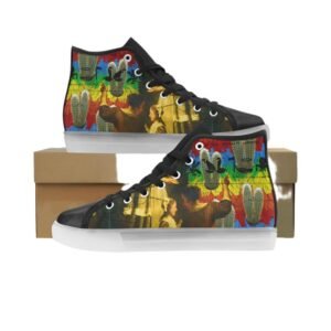 AND THIS, IS THE RAINBOW BRUSH CACTUS. II Light Up Men's Sneakers