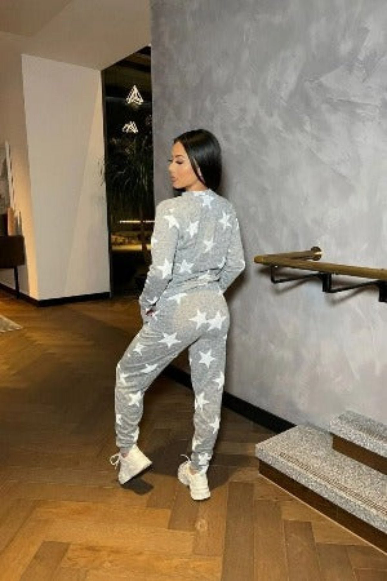 Jogger Lounge Set Star Print - Image 3