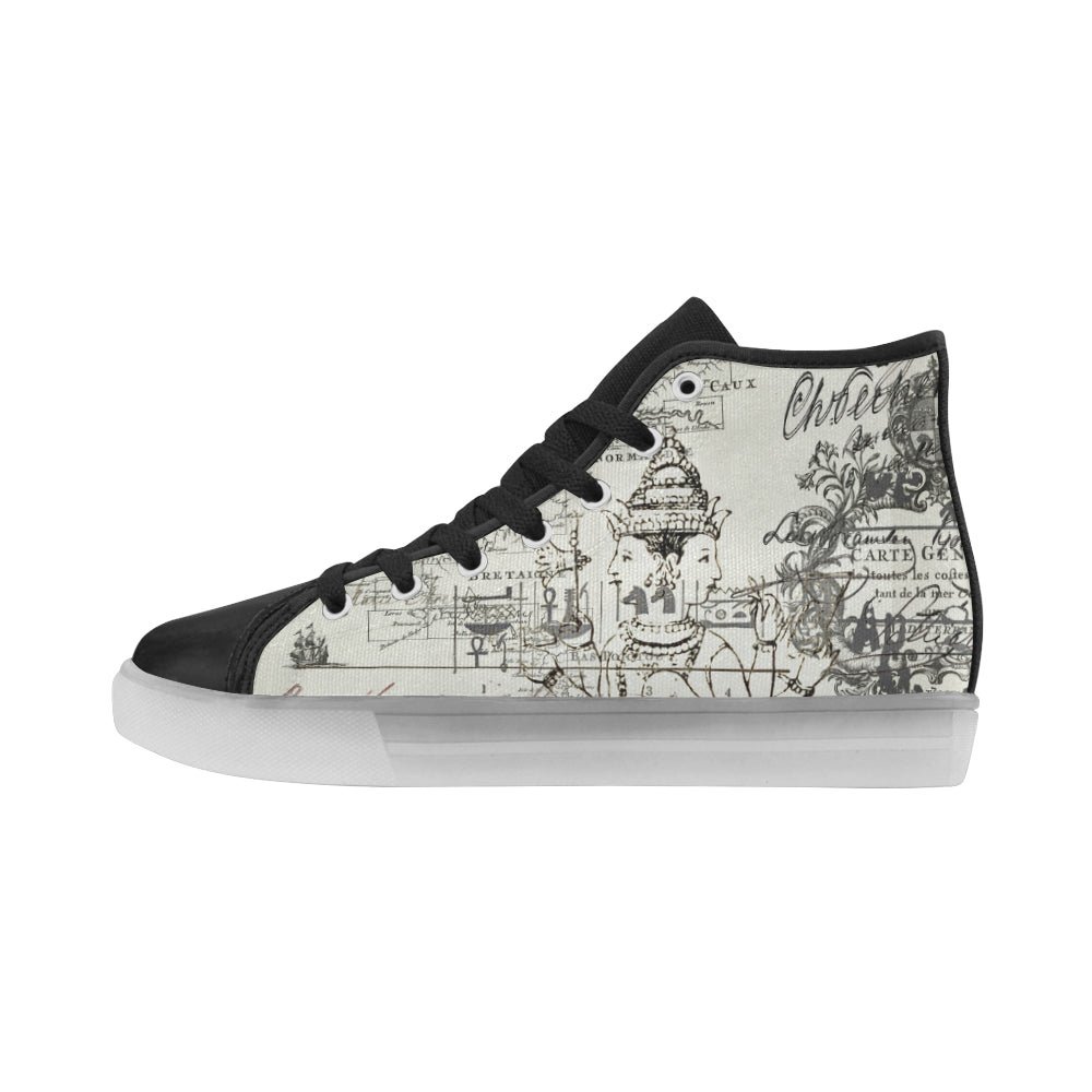 MAP AND SOME ILLUSTRATIONS Light Up Men's Sneakers - Image 2