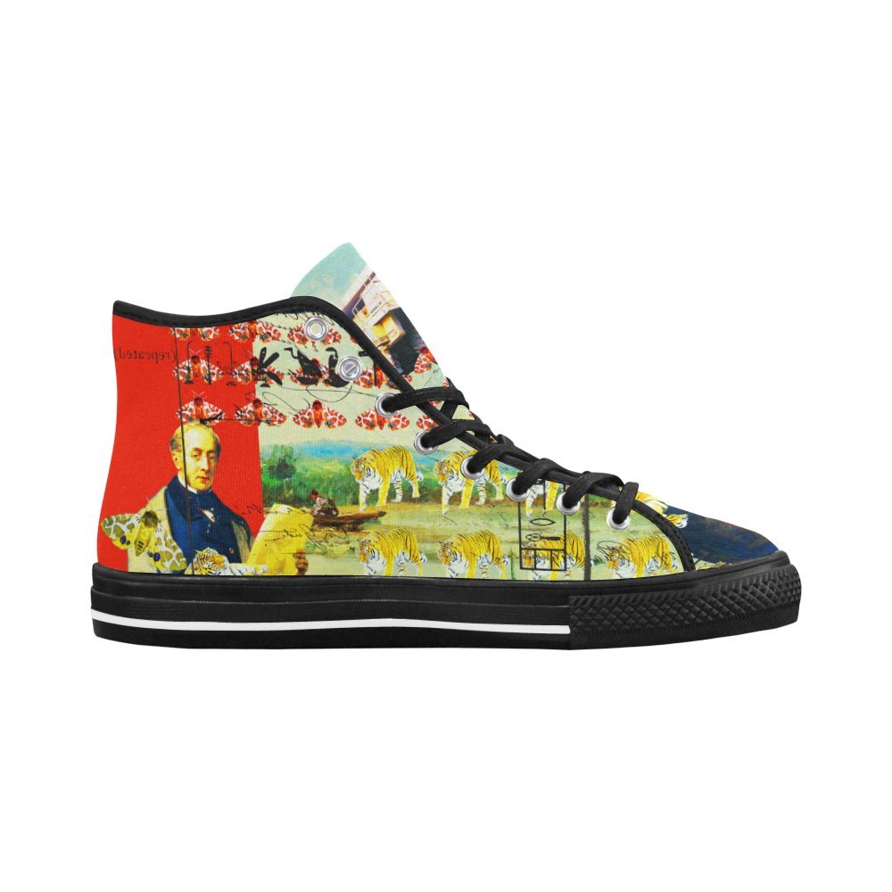 ACCORDING TO PLAN. Women's All Over Print Canvas Sneakers - Image 3