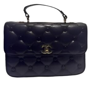 Classic Flap with Top Handle Black Cross Body Bag
