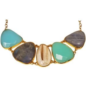 Multi Gemstone Statement Necklace