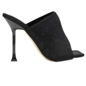 Topshop Wide Fit Rose Crystal Embellished Stiletto Sandal (Women)