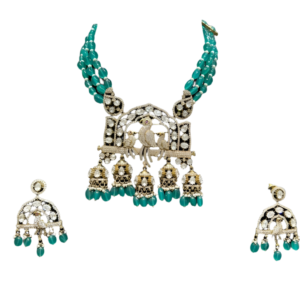 Alloy Gold-plated Blue Jewel Set