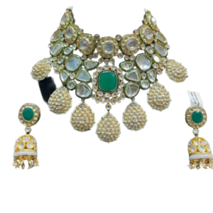 Alloy Gold-plated White Jewel Set