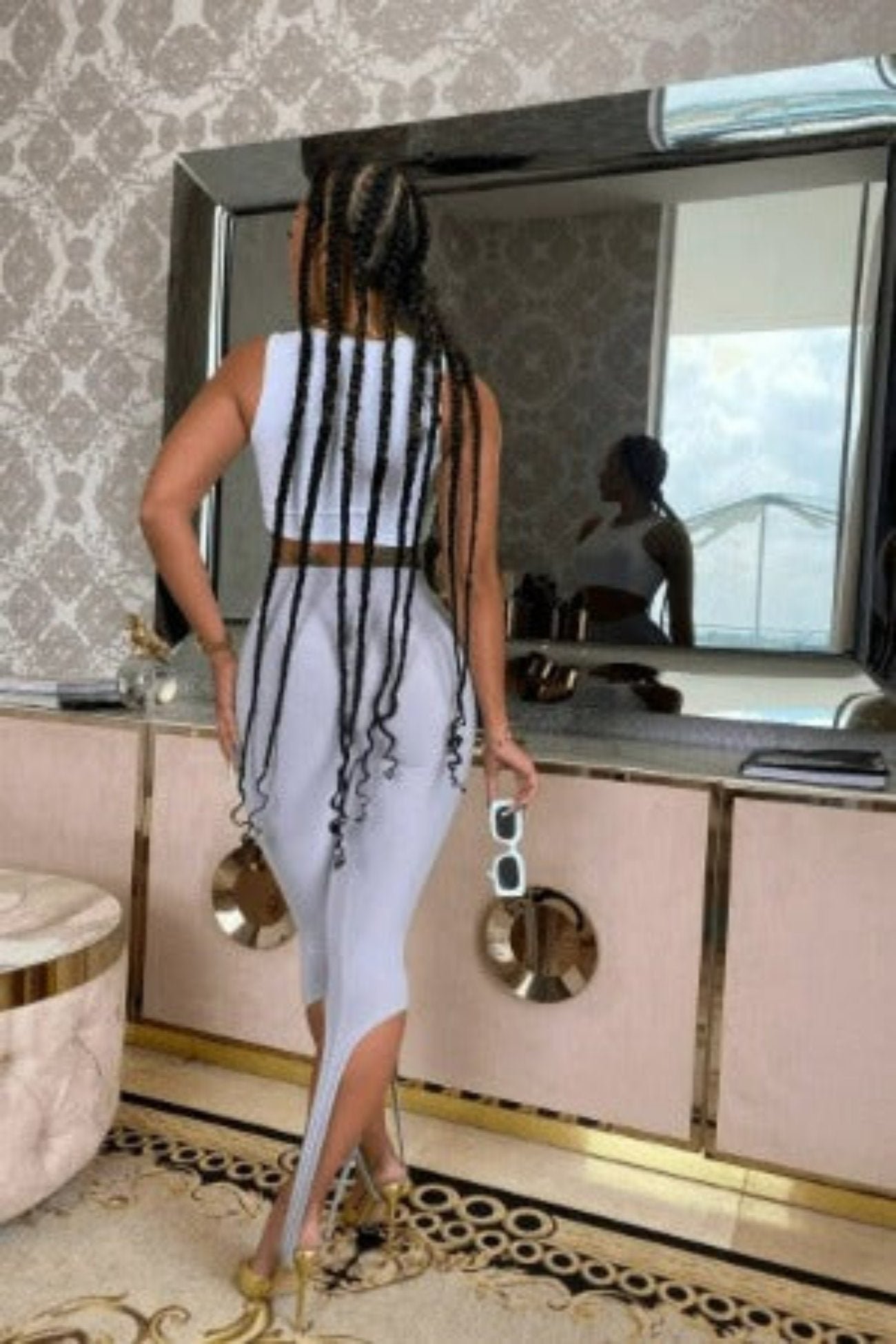 GREY STIRRUP LEGGINGS - Image 3