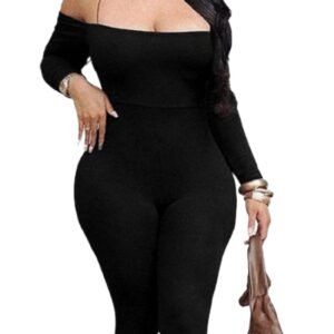 SHRNE JUSTIN Black Long Sleeve Pants Two Piece Set
