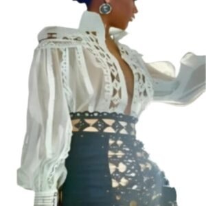 WOMEN WHITE VANTAGE BLOUSE