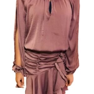 Scoop Neck Ruched Mini Dress